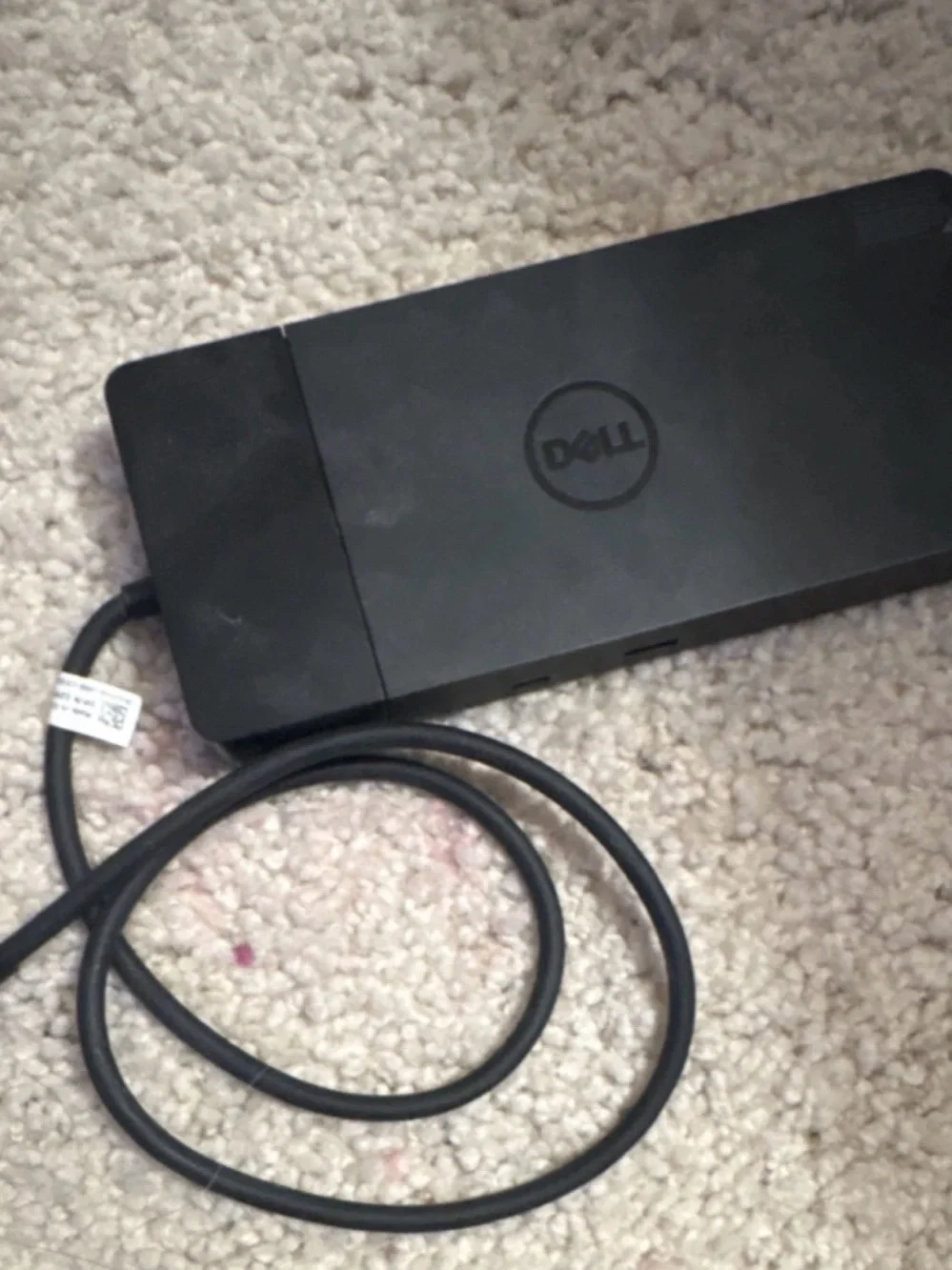 Dell Black Docking Station with Integrated Cable